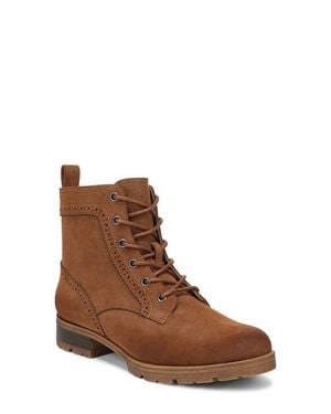 LifeStride Lena Combat Boot - Brown
