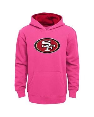 Outerstuff Girls Youth San Francisco 49Ers Prime Pullover Hoodie - Pink