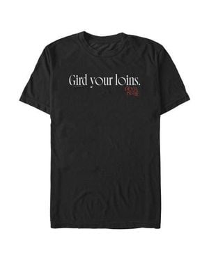The Devil Wears Prada 2 Gird Your Loins Logo Graphic T-Shirt - Black