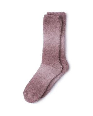 Barefoot Dreams Cozychic Space Dye Socks - Purple