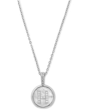 Melinda Maria Baby Love Letters Initial Pendant Necklace - Blue
