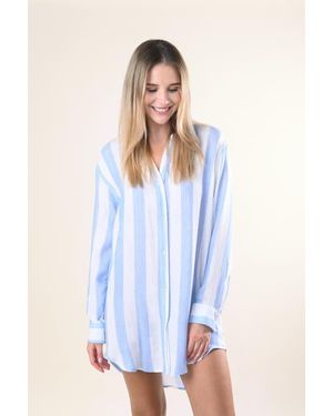 Sitano Po Shirt Dress Cover-Up - White