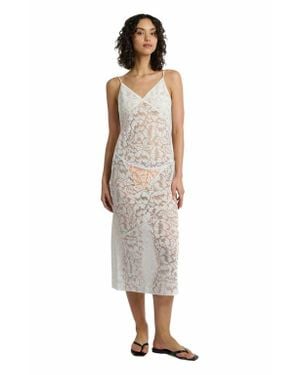 Onia Burn-Out Slip Dress - White