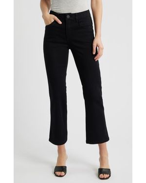 Wit & Wisdom Bennett High Waist Ankle Barely Bootcut Jeans - Black