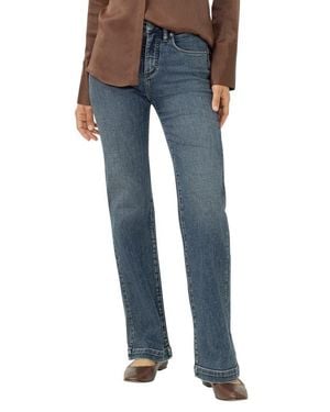 Silver Jeans Co. Avery Curvy High Waist Relaxed Straight Leg Trouser Jeans - Blue