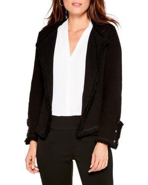 NIC+ZOE Nic+zoe Fringe Mix Jacket - Blue