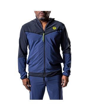 Maceoo Athleticblacknavy Zip Hoodie - Blue