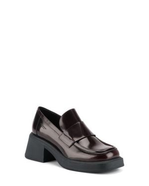 Vagabond Shoemakers Dorah Block Heel Platform Loafer - Black