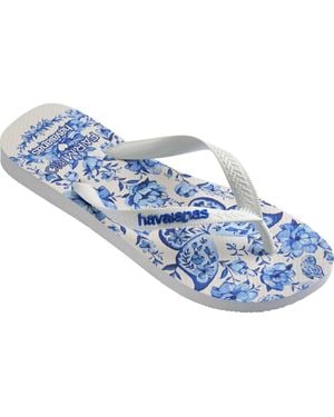 Havaianas X Farm Rio Porcelain Garden Flip Flop - Blue