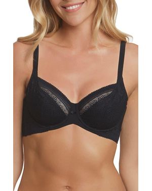Dominique Intimates Tessa Full Figure Lace Support Bra - Black