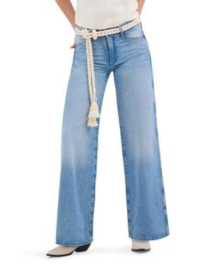Wrangler World Wide High Waist Wide Leg Jeans - Blue