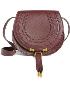 Chloé Small Marcie Leather Crossbody Bag - Brown