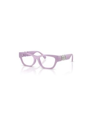 Versace 48Mm Round Optical Glasses - Purple