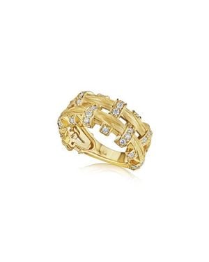 Hueb Amazonia Palha Diamond Ring - Metallic