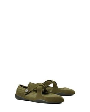 Tory Burch Romy Mary Jane Flat - Green
