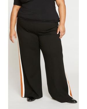 UNIVERSAL STANDARD Stephanie Ponte Wide Leg Pants - Black