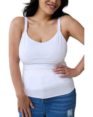 Ingrid & Isabel 2-Pack Nursing/Pumping Camisoles - White