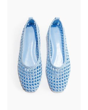 H&M Braided Ballet Pumps - Blue
