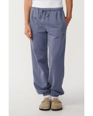 Rip Curl Varsity Sports Cotton Track Sweatpants - Blue