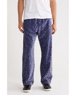 Pleasures Ozone Velour Track Pants - Blue