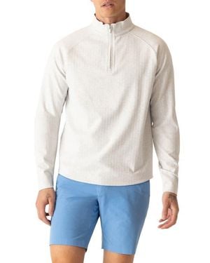 Dek Stratluxe Jersey Quarter Zip Pullover - White