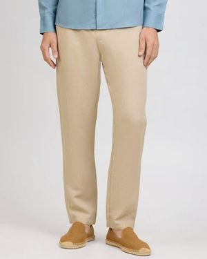 Onia Air Linen Pull-On Pant - Natural