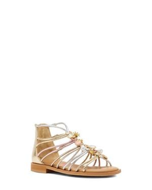 Steve Madden Kids' Jglowee Cage Sandal - Natural