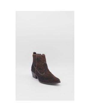 Stivali New York Nomad Western Cowboy Booties - White