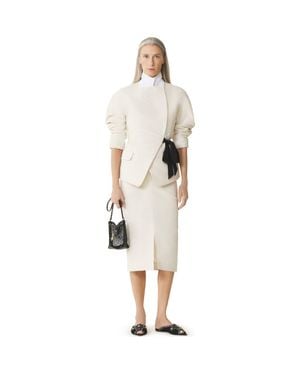 Lanvin Belted Jacquard Jacket - Natural