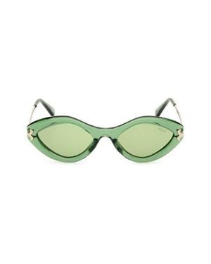 PUCCI Geometric 54Mm Sunglasses - Green