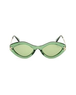 PUCCI Geometric 54Mm Sunglasses - Green