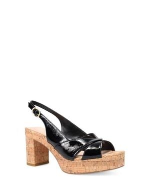 Pelle Moda Ilori Slingback Platform Sandal - Black