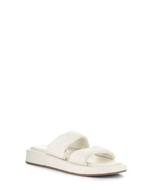 Bos. & Co. Bayla Platform Wedge Slide Sandal - White