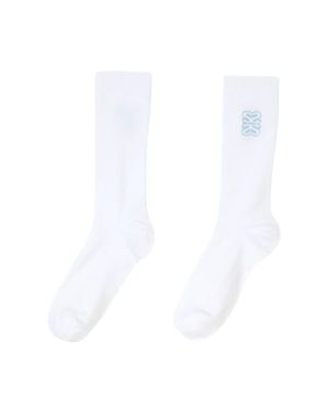 Sandro Embroidered Socks - White