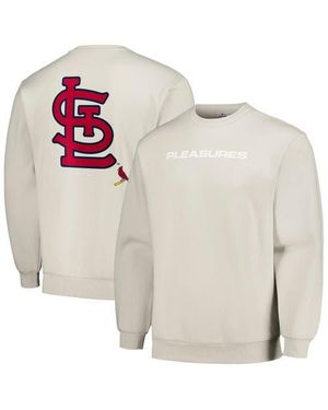Pleasures St. Louis Cardinals Ballpark Pullover Sweatshirt - White