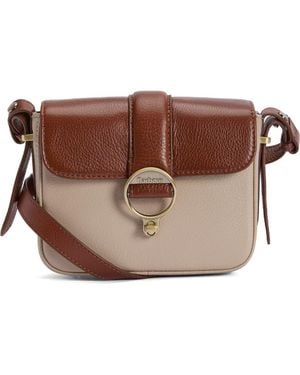 Barbour Mini Rosa Leather Crossbody Bag - Brown