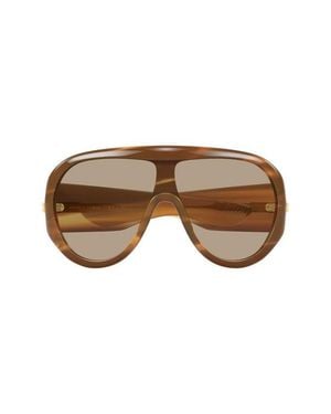 Bottega Veneta 99Mm Pilot Sunglasses - Brown