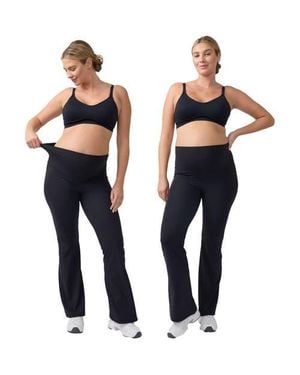 Ingrid & Isabel Flare/Contour Active Legging Bundle - Blue