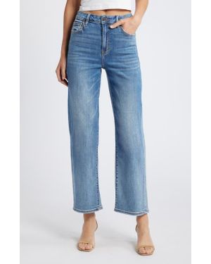 Hidden Jeans Clean Stretch Wide Leg Jeans - Blue