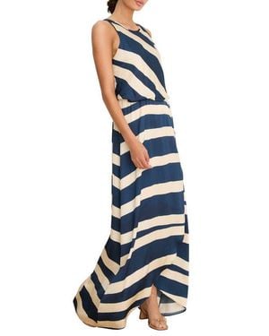 NIC+ZOE Vivian New Horizons Maxi Dress - Blue
