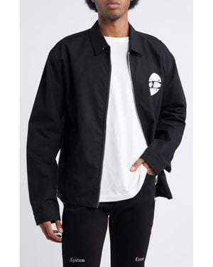 RTA Van Record Graphic Ripstop Cotton Jacket - Black