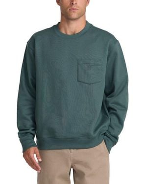 RVCA Dayshift Pocket Crewneck Sweatshirt - Green