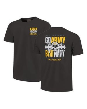 Image One Army Knights Skull Beat Football T-Shirt - Black