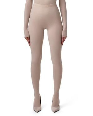 Naked Wardrobe Closed Toe Leggings - Natural