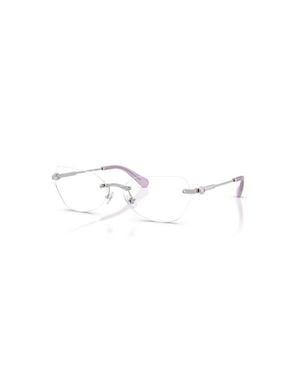 Swarovski 58Mm Irregular Optical Glasses - Metallic