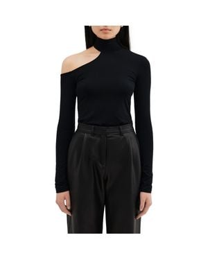 Two Lines by Marcella Elmhurst Cutout Long Sleeve Top - Black