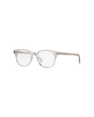 Saint Laurent 50Mm Round Optical Glasses - Brown