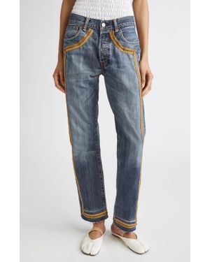 Conner Ives The Reconstitituted Denim Bullion Jeans - Blue