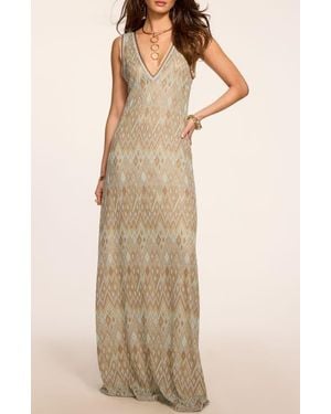 Ramy Brook Reese Geometric Maxi Dress - Natural