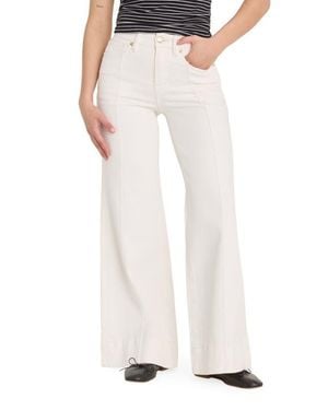 GOOD AMERICAN Good Waist High Rise Palazzo Jeans - White
